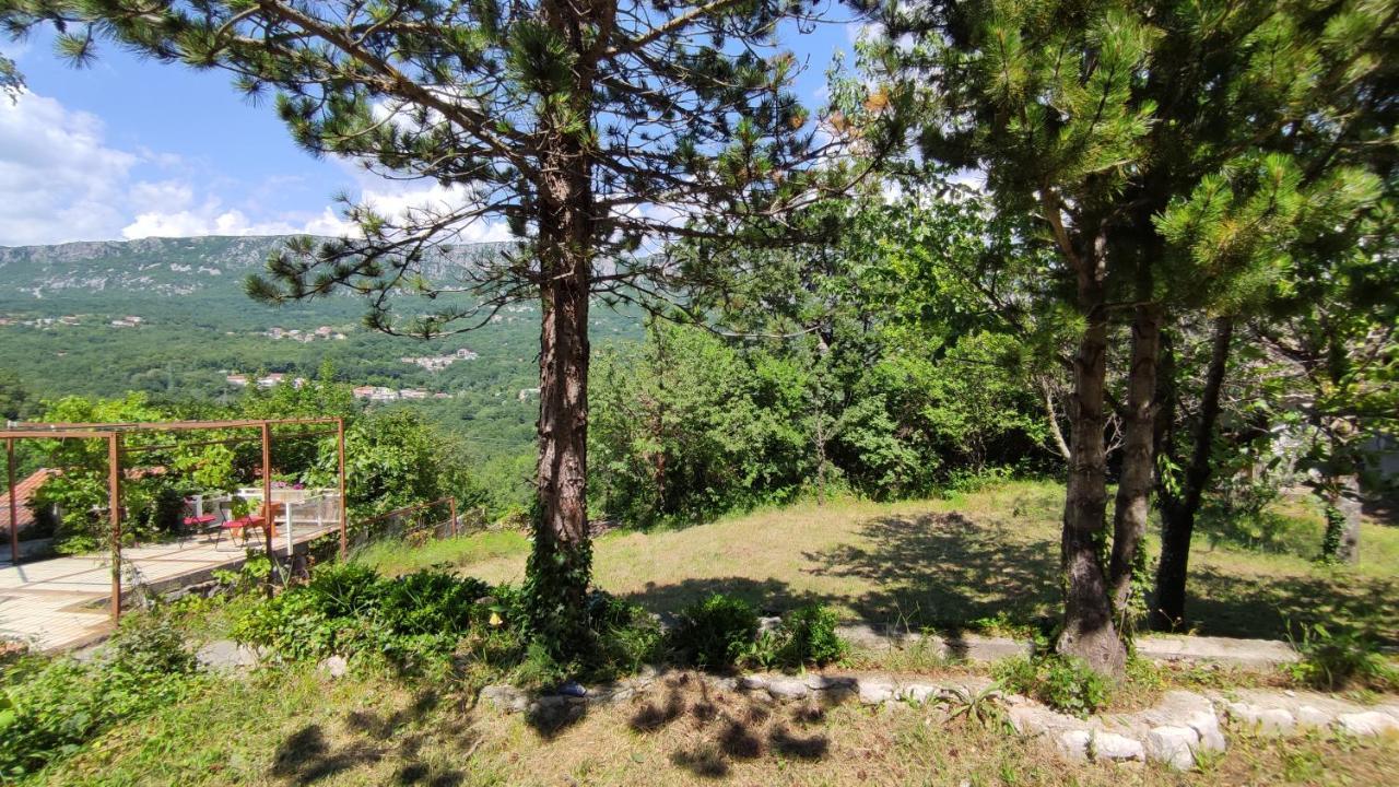 Amazing Sea-Mountain Valley View House With 3 Terraces And Huge Chill Gardens, 5Min From The Sea! Bribir  Buitenkant foto