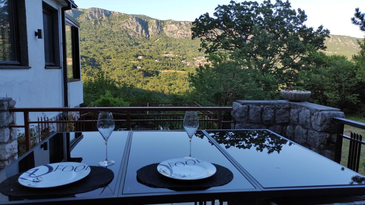 Amazing Sea-Mountain Valley View House With 3 Terraces And Huge Chill Gardens, 5Min From The Sea! Bribir  Buitenkant foto