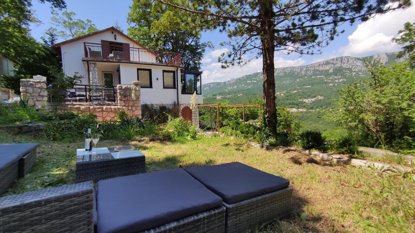 Amazing Sea-Mountain Valley View House With 3 Terraces And Huge Chill Gardens, 5Min From The Sea! Bribir  Buitenkant foto