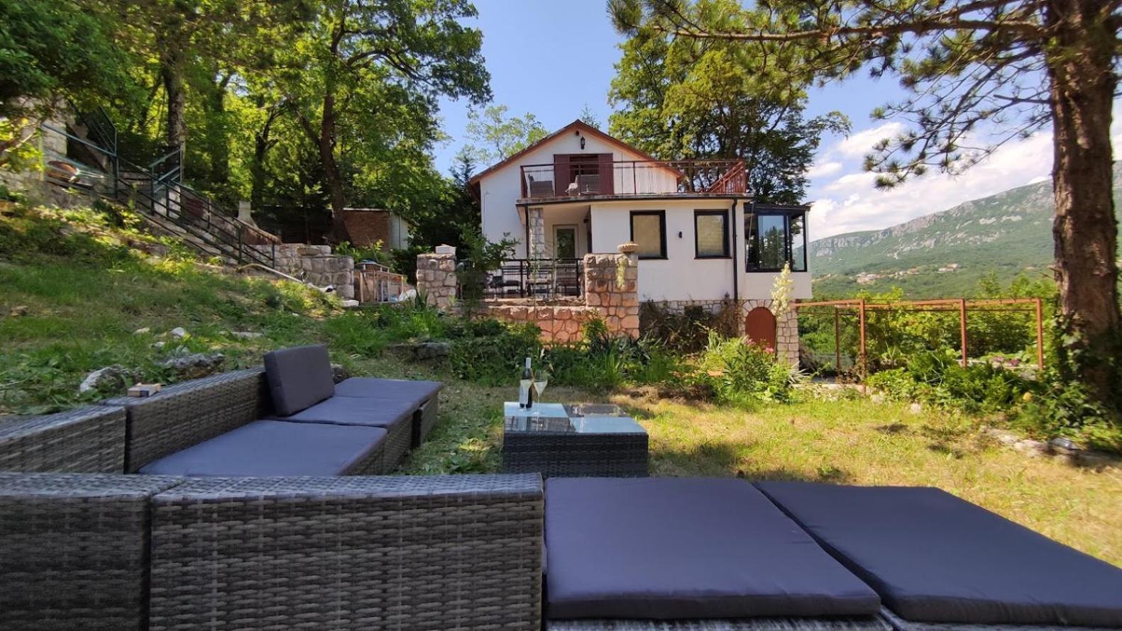 Amazing Sea-Mountain Valley View House With 3 Terraces And Huge Chill Gardens, 5Min From The Sea! Bribir  Buitenkant foto