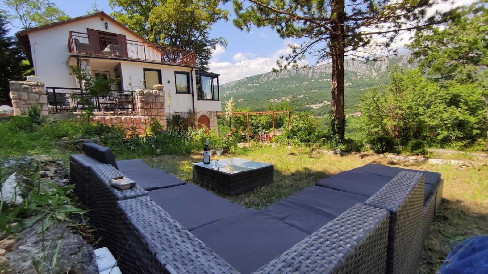 Amazing Sea-Mountain Valley View House With 3 Terraces And Huge Chill Gardens, 5Min From The Sea! Bribir  Buitenkant foto